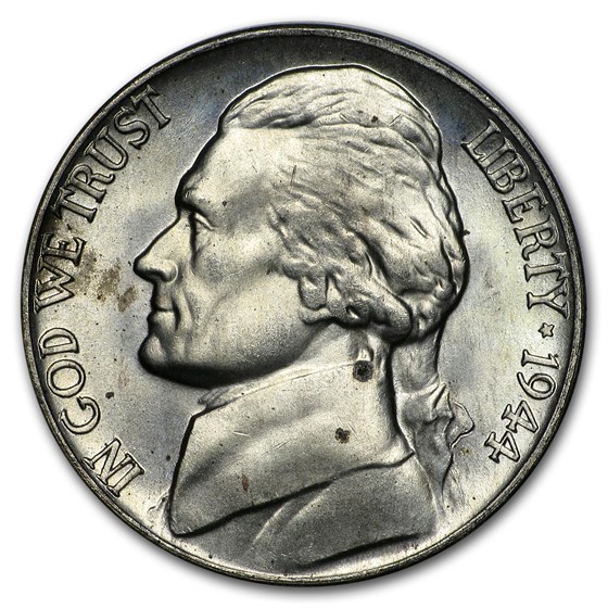 1944-D Silver Wartime Jefferson Nickel BU 1944-D Silver Wartime Jefferson Nickel BU