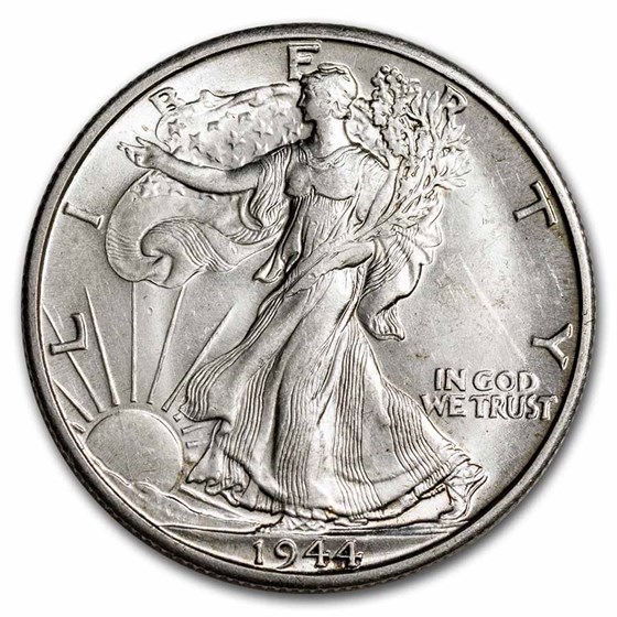 1944-D Walking Liberty Half Dollar Choice BU 1944-D Walking Liberty Half Dollar Choice BU