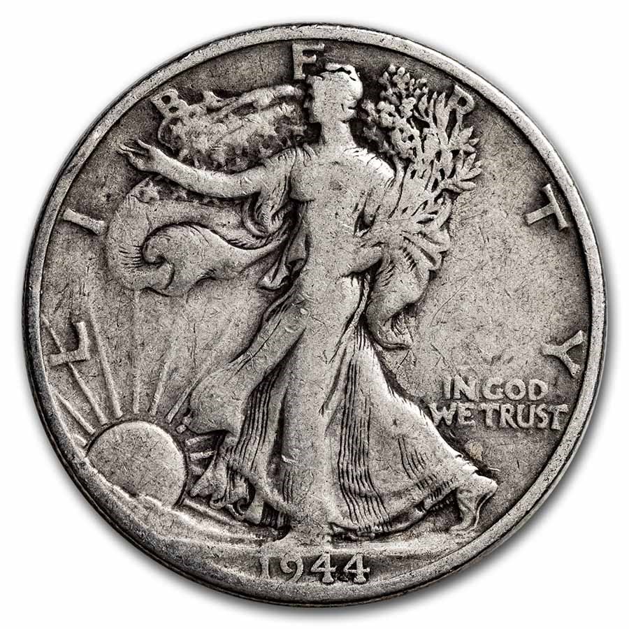 1944-D Walking Liberty Half Dollar Fine/VF