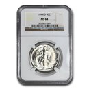 1944-D Walking Liberty Half Dollar MS-64 NGC
