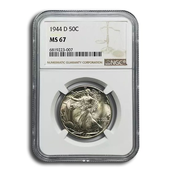 1944-D Walking Liberty Half Dollar MS-67 NGC