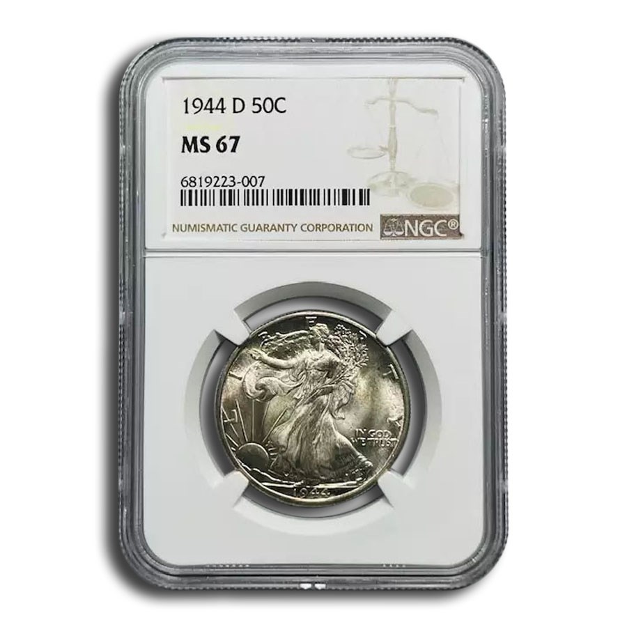 1944-D Walking Liberty Half Dollar MS-67 NGC