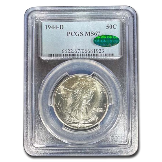 1944-D Walking Liberty Half Dollar MS-67 PCGS CAC 1944-D Walking Liberty Half Dollar MS-67 PCGS CAC