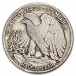 1944-D Walking Liberty Halves 20-Coin Roll Avg Circ