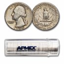 1944-D Washington Quarter 40-Coin Roll Avg Circ