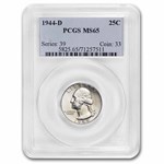 1944-D Washington Quarter MS-65 PCGS