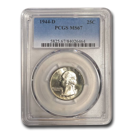 1944-D Washington Quarter MS-67 PCGS 1944-D Washington Quarter MS-67 PCGS