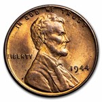 1944 Lincoln Cent BU (Red/Brown)