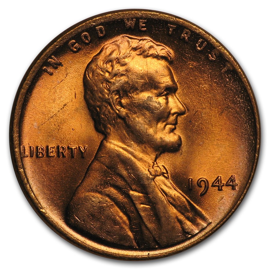 1944 Lincoln Cent BU (Red)