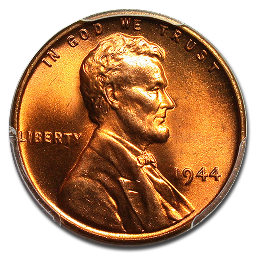 1944 Lincoln Cent MS-67 PCGS (Red)