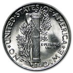 1944 Mercury Dime 50-Coin Roll BU