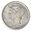 1944 Mercury Dime AU