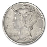 1944 Mercury Dime AU