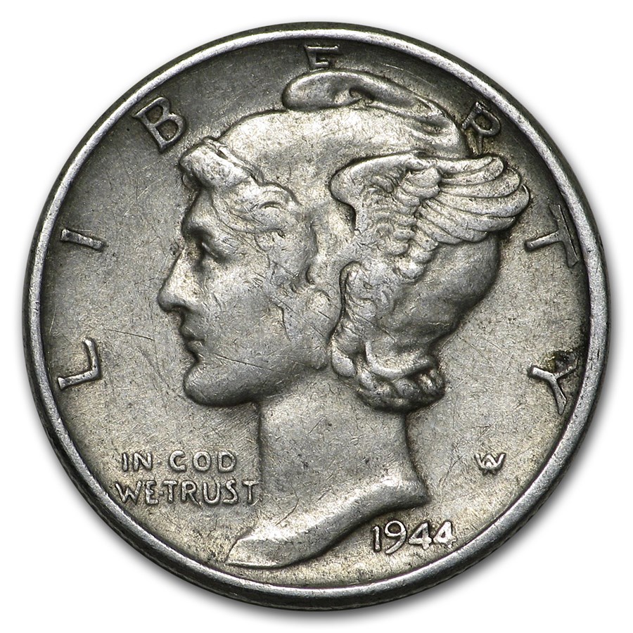 1944 Mercury Dime Good/VF