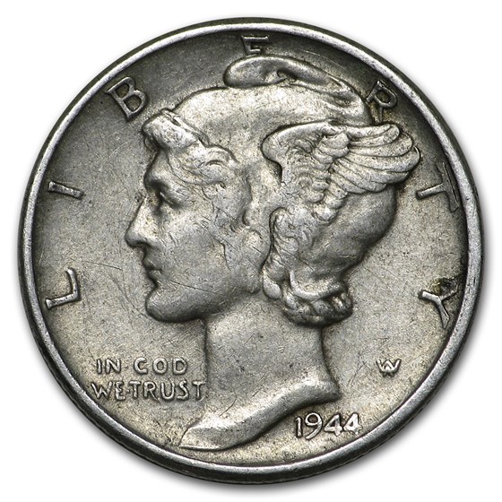 1944 Mercury Dime Good/VF 1944 Mercury Dime Good/VF