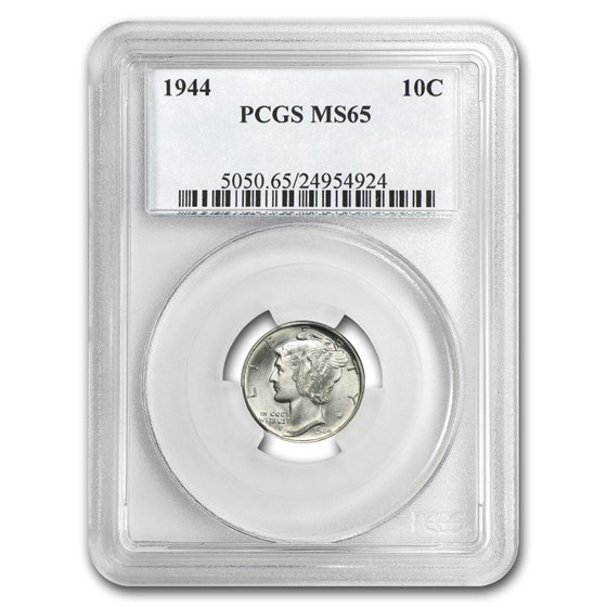 1944 Mercury Dime MS-65 PCGS 1944 Mercury Dime MS-65 PCGS