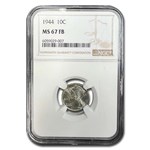 1944 Mercury Dime MS-67 NGC (FB)