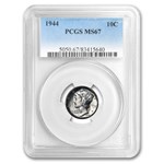 1944 Mercury Dime MS-67 PCGS