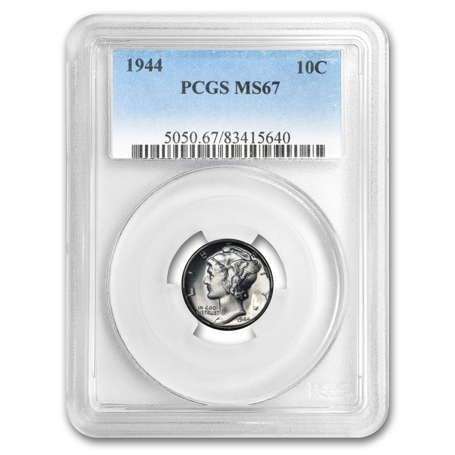 1944 Mercury Dime MS-67 PCGS