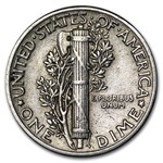 1944 Mercury Dime XF