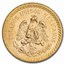 1944 Mexico Gold 2 1/2 Pesos BU