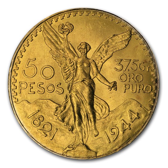 1944 Mexico Gold 50 Pesos BU 1944 Mexico Gold 50 Pesos BU
