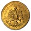 1944 Mexico Gold 50 Pesos BU