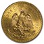 1944 Mexico Gold 50 Pesos MS-64 PCGS