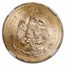 1944 Mexico Gold 50 Pesos MS-65+ NGC