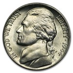 1944-P 35% Silver Wartime Jefferson Nickel Roll BU