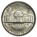 1944-P 35% Silver Wartime Jefferson Nickel Roll BU