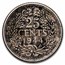 1944-P Netherlands Silver 25 Cents Wilhelmina AU/BU