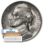 1944-S 35% Silver Wartime Jefferson Nickel Roll BU