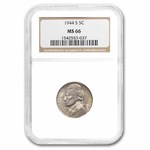 1944-S Jefferson Nickel MS-66 NGC