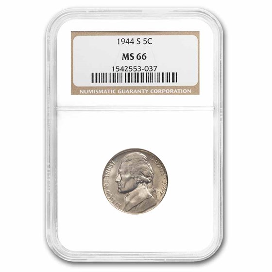 1944-S Jefferson Nickel MS-66 NGC