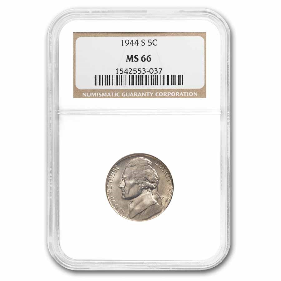 1944-S Jefferson Nickel MS-66 NGC