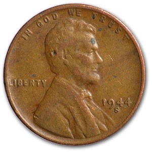 1944-S Lincoln Cent Fine+ 1944-S Lincoln Cent Fine+