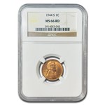 1944-S Lincoln Cent MS-66 NGC (Red)