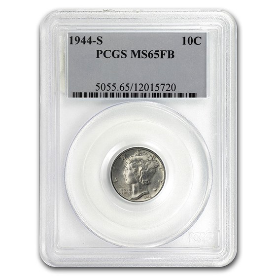 1944-S Mercury Dime MS-65 PCGS (FSB) 1944-S Mercury Dime MS-65 PCGS (FSB)