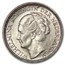 1944-S Netherlands Silver 10 Cents Wilhelmina AU