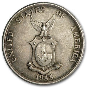 1944-S Philippines 50 Centavos AU 1944-S Philippines 50 Centavos AU