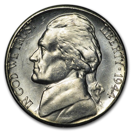 1944-S Silver Wartime Jefferson Nickel BU 1944-S Silver Wartime Jefferson Nickel BU