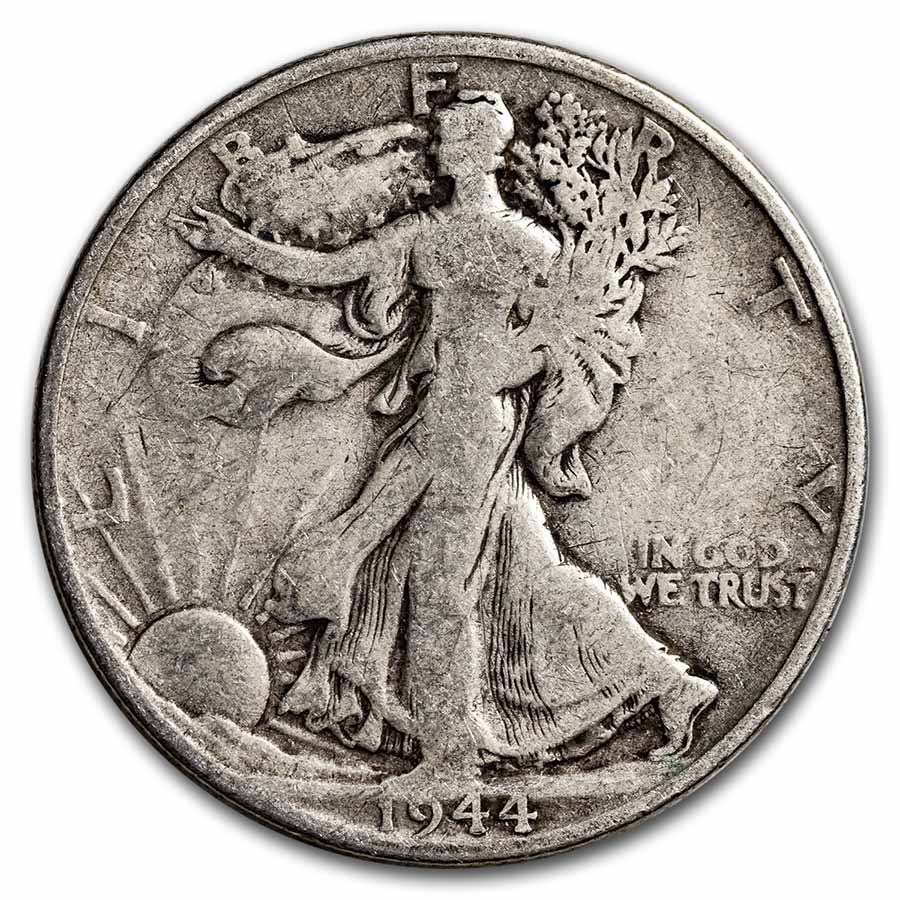 1944-S Walking Liberty Half Dollar Fine/VF