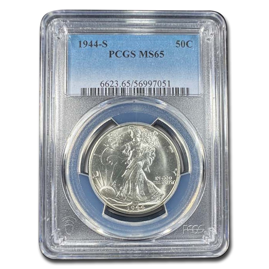 1944-S Walking Liberty Half Dollar MS-65 PCGS