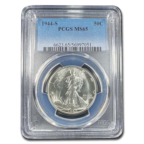1944-S Walking Liberty Half Dollar MS-65 PCGS 1944-S Walking Liberty Half Dollar MS-65 PCGS