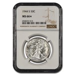1944-S Walking Liberty Half Dollar MS-66* NGC