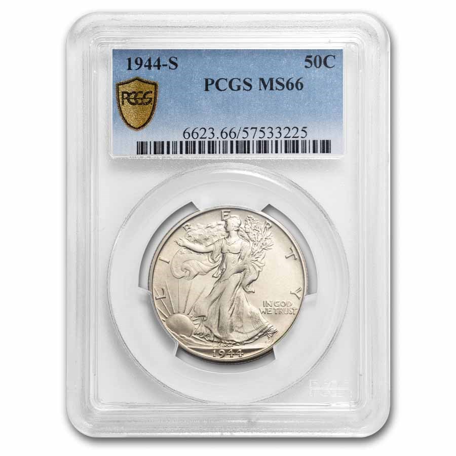 1944-S Walking Liberty Half Dollar MS-66 PCGS