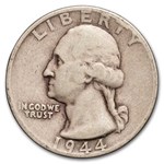 1944-S Washington Quarter 40-Coin Roll Avg Circ