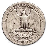 1944-S Washington Quarter 40-Coin Roll Avg Circ