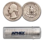 1944-S Washington Quarter 40-Coin Roll Avg Circ